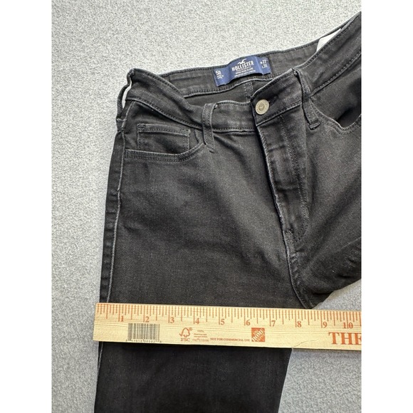 Hollister Jeans Womens 5R Black Denim Flare Stretch Y2K Style Normcore Ladies - Picture 8 of 12